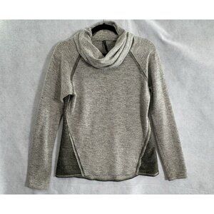 KUHL Women Nova Cowl Neck Pullover Long Sleeve Sweater Sz L Gray Gorpcore 15-10